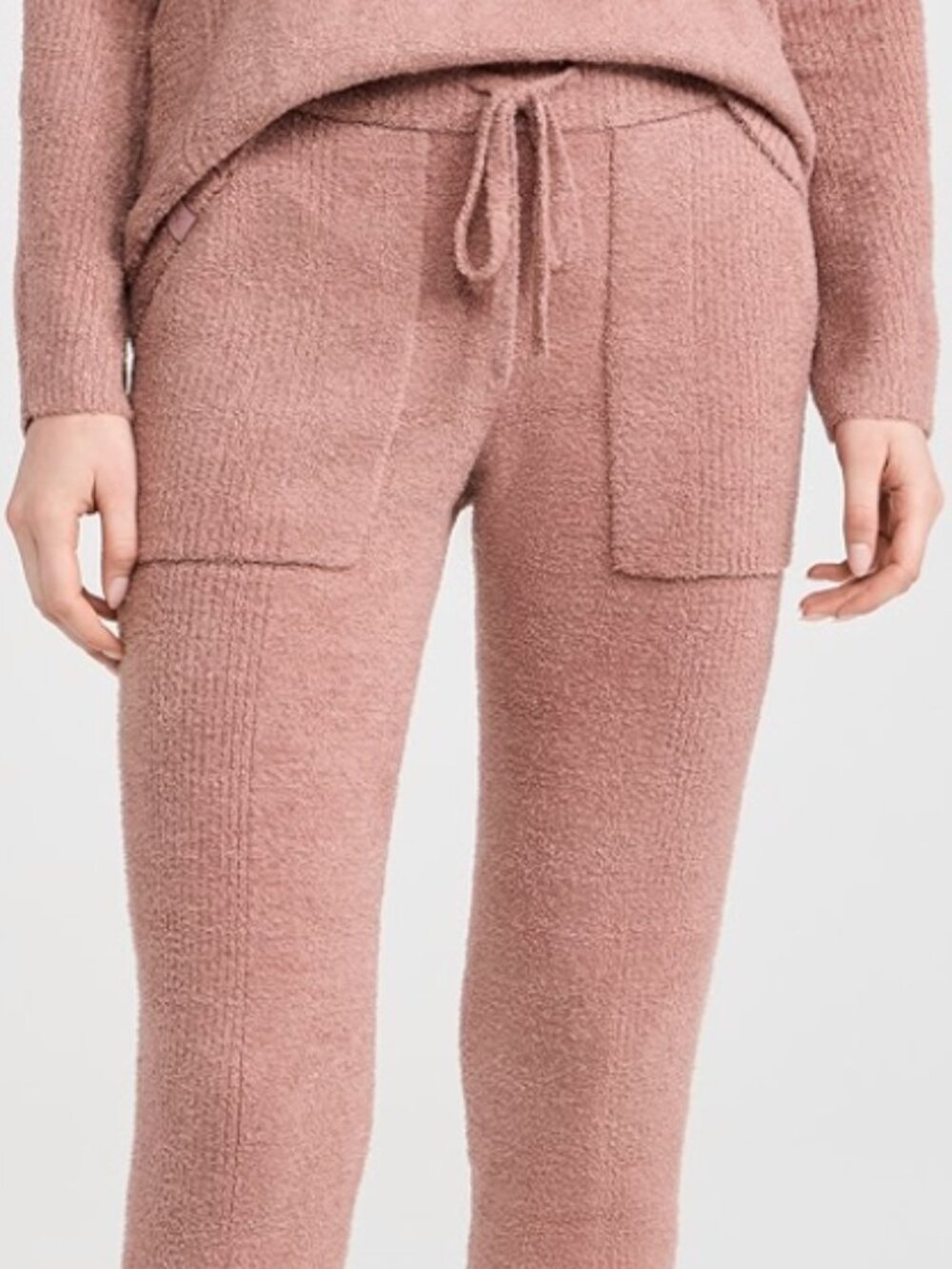 Barefoot Dreams CozyChic Lite Rib Blocked Pants 🤎 | Medium | Tierra | EUC - Picture 11 of 14
